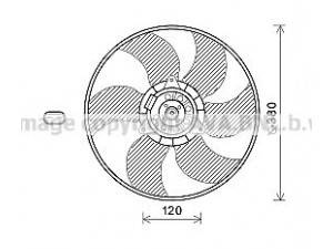 AVA QUALITY COOLING RT7604 ventiliatorius, radiatoriaus 
 Aušinimo sistema -> Oro aušinimas
7701054966, 7701070353