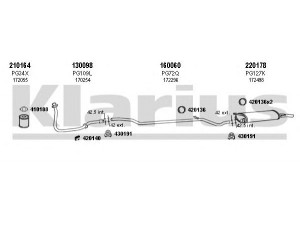 KLARIUS 630021E išmetimo sistema 
 Išmetimo sistema -> Išmetimo sistema, visa