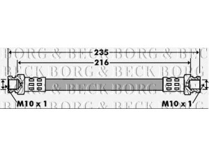 BORG & BECK BBH7427 stabdžių žarnelė 
 Stabdžių sistema -> Stabdžių žarnelės
55701046, 55701046