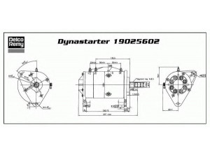 DELCO REMY 19025602 kintamosios srovės generatorius, starteris
1 1625 58, 6 0572 01 1 0001