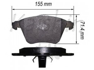 KAISHIN FK3153 stabdžių trinkelių rinkinys, diskinis stabdys 
 Techninės priežiūros dalys -> Papildomas remontas
1368558, B3YF33232