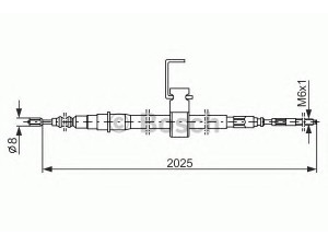 BOSCH 1 987 482 256 trosas, stovėjimo stabdys 
 Stabdžių sistema -> Valdymo svirtys/trosai
89 67 481, 89 67 630