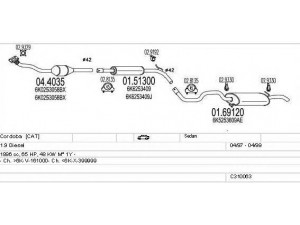 MTS C310063006950 išmetimo sistema