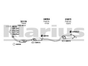 KLARIUS 630319E išmetimo sistema 
 Išmetimo sistema -> Išmetimo sistema, visa