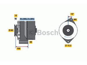 BOSCH 0 986 034 250 kintamosios srovės generatorius 
 Elektros įranga -> Kint. sr. generatorius/dalys -> Kintamosios srovės generatorius
036 903 017 FX, 036 903 025 M, 068 903 031 A