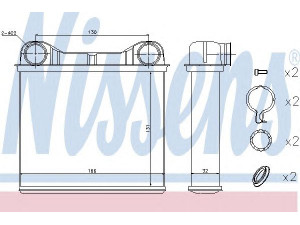 NISSENS 72049 šilumokaitis, salono šildymas 
 Šildymas / vėdinimas -> Šilumokaitis
1648300261, A1648300261