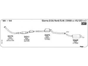 AKS DASIS SGFO154 išmetimo sistema