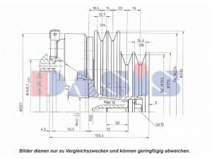 AKS DASIS 851342N magnetinė sankaba, oro kondicionieriaus kompresorius