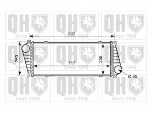 QUINTON HAZELL QIC101 tarpinis suslėgto oro aušintuvas, kompresorius 
 Variklis -> Oro tiekimas -> Įkrovos agregatas (turbo/superįkrova) -> Tarpinis suslėgto oro aušintuvas
2D0 145 805, 901 501 0701, 2D0145805