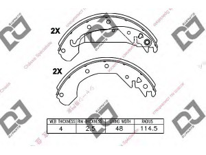 DJ PARTS BS1418 stabdžių trinkelių komplektas 
 Techninės priežiūros dalys -> Papildomas remontas
1605591, 1605690, 1605734, 1605772