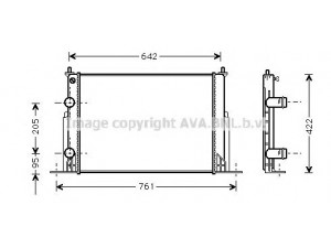 AVA QUALITY COOLING FT2244 radiatorius, variklio aušinimas 
 Aušinimo sistema -> Radiatorius/alyvos aušintuvas -> Radiatorius/dalys
46745809