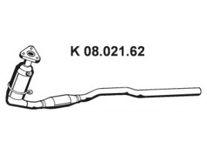 EBERSPÄCHER 08.021.62 katalizatoriaus keitiklis 
 Išmetimo sistema -> Katalizatoriaus keitiklis
58 54 195, 58 54 399, 8 54 438