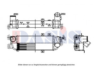 AKS DASIS 517012N tarpinis suslėgto oro aušintuvas, kompresorius 
 Variklis -> Oro tiekimas -> Įkrovos agregatas (turbo/superįkrova) -> Tarpinis suslėgto oro aušintuvas
282702A610