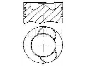 MAHLE ORIGINAL S76115 stūmoklis