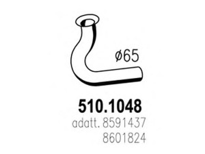 ASSO 510.1048 išleidimo kolektorius
8591437, 8601824