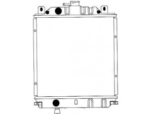 SAKURA  Automotive 1170-0102 radiatorius, variklio aušinimas