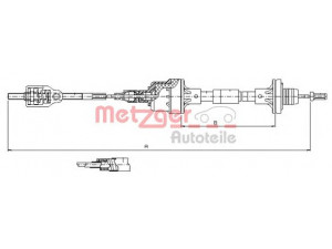METZGER 11.2562 sankabos trosas 
 Dviratė transporto priemonės -> Kabeliai ir tachometro velenaai -> Sankabos trosas
669003, 669005, 90522995, 90523132