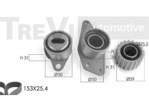 TREVI AUTOMOTIVE KD1199 paskirstymo diržo komplektas 
 Techninės priežiūros dalys -> Papildomas remontas