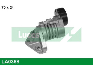 LUCAS ENGINE DRIVE LA0368 įtempiklio skriemulys, V formos rumbuotas diržas 
 Diržinė pavara -> V formos rumbuotas diržas/komplektas -> Įtempiklio skriemulys
