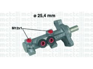 METELLI 05-0615 pagrindinis cilindras, stabdžiai 
 Stabdžių sistema -> Pagrindinis stabdžių cilindras
000 431 61 01