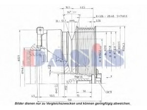 AKS DASIS 851321N magnetinė sankaba, oro kondicionieriaus kompresorius