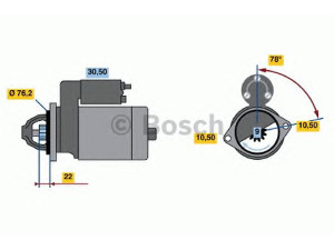 BOSCH 0 986 017 330 starteris 
 Elektros įranga -> Starterio sistema -> Starteris
1202024, 1202169, 24421812, 6202040