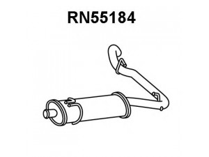 VENEPORTE RN55184 galinis duslintuvas 
 Išmetimo sistema -> Duslintuvas
4500130, 4502787, 7700302364, 7700314826