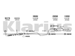 KLARIUS 960219E išmetimo sistema 
 Išmetimo sistema -> Išmetimo sistema, visa