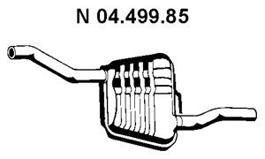 EBERSPÄCHER 04.499.85 galinis duslintuvas 
 Išmetimo sistema -> Duslintuvas
1 061 972, 1 121 697, 1 230 829