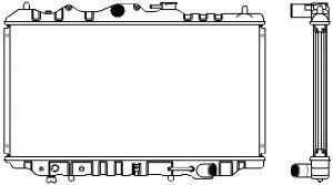 SAKURA  Automotive 1301-0207 radiatorius, variklio aušinimas