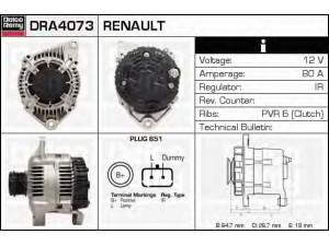 DELCO REMY DRA4073 kintamosios srovės generatorius 
 Elektros įranga -> Kint. sr. generatorius/dalys -> Kintamosios srovės generatorius
7700431943, 7701499961, 7711134754