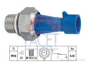 FACET 7.0143 alyvos slėgio jungiklis 
 Variklis -> Variklio elektra
1131 J9, 1131 K7, 46472027, 1131 J9