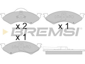 BREMSI BP2919 stabdžių trinkelių rinkinys, diskinis stabdys
5003797AC, 5016167AA, 5016167AB