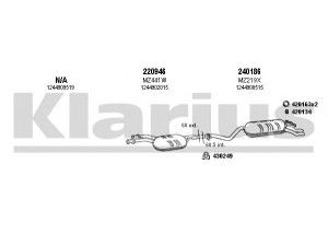 KLARIUS 600538E išmetimo sistema 
 Išmetimo sistema -> Išmetimo sistema, visa