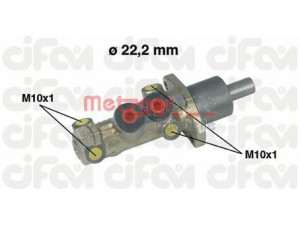 METZGER 202-198 pagrindinis cilindras, stabdžiai 
 Stabdžių sistema -> Pagrindinis stabdžių cilindras
96075932, 460198
