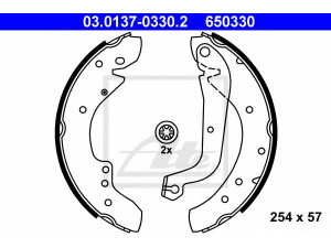 ATE 03.0137-0330.2 stabdžių trinkelių komplektas 
 Techninės priežiūros dalys -> Papildomas remontas
4241 H8, 95 643 713, 95 661 851