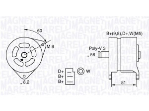 MAGNETI MARELLI 063324145010 kintamosios srovės generatorius 
 Elektros įranga -> Kint. sr. generatorius/dalys -> Kintamosios srovės generatorius
1005245, 1005270, 5007074, 5008978