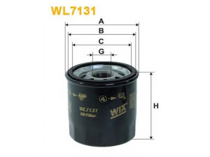 WIX FILTERS WL7131 alyvos filtras 
 Techninės priežiūros dalys -> Techninės priežiūros intervalai
OK105, OK174, 1109AZ, 1109Y4, 16 115 403 80