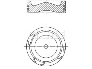 MAHLE ORIGINAL 213 69 00 stūmoklis 
 Variklis -> Cilindrai/stūmokliai
16 27 11 0, 16 68 30 5