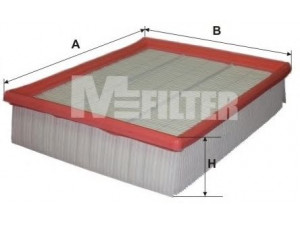 MFILTER K 173 oro filtras 
 Filtrai -> Oro filtras
5019 408, 870 X 9601 CCA, 058 133 843