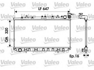 VALEO 734151 radiatorius, variklio aušinimas 
 Aušinimo sistema -> Radiatorius/alyvos aušintuvas -> Radiatorius/dalys
21410-0M203, 21410-0M403, 214100M203