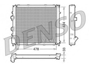 DENSO DRM23030 radiatorius, variklio aušinimas 
 Aušinimo sistema -> Radiatorius/alyvos aušintuvas -> Radiatorius/dalys
7700304932, 7700312858