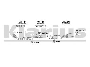 KLARIUS 790254U išmetimo sistema