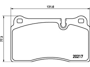 HELLA PAGID 8DB 355 013-201 stabdžių trinkelių rinkinys, diskinis stabdys 
 Techninės priežiūros dalys -> Papildomas remontas
SFP500045, SFP500070