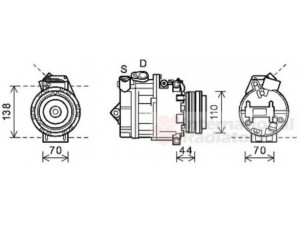 VAN WEZEL 0600K407 kompresorius, oro kondicionierius 
 Oro kondicionavimas -> Kompresorius/dalys
64526917864