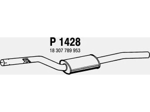 FENNO P1428 vidurinis duslintuvas 
 Išmetimo sistema -> Duslintuvas
18307789953