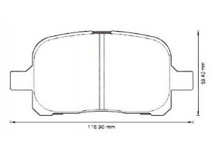 JURID 572538J stabdžių trinkelių rinkinys, diskinis stabdys 
 Techninės priežiūros dalys -> Papildomas remontas
0446520550, 0446533120, 0446533121