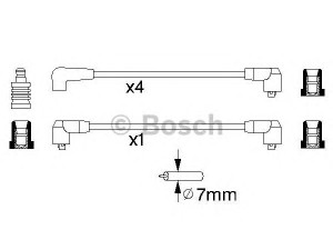 BOSCH 0 986 356 865 uždegimo laido komplektas 
 Kibirkšties / kaitinamasis uždegimas -> Uždegimo laidai/jungtys