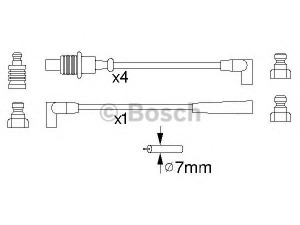 BOSCH 0 986 356 883 uždegimo laido komplektas 
 Kibirkšties / kaitinamasis uždegimas -> Uždegimo laidai/jungtys
77 00 851 994