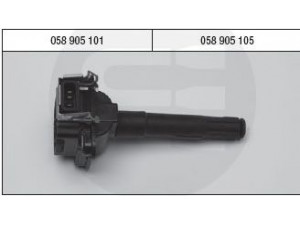 BRECAV 114.009 ritė, uždegimas 
 Kibirkšties / kaitinamasis uždegimas -> Uždegimo ritė
058 905 101, 058 905 105